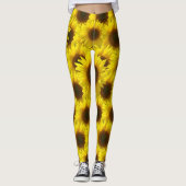 Sonnenblumen "Sonnentag hell" Leggings (Vorderseite)