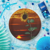 Sonnenblumen Sonnenuntergang Papier Teller (Party)