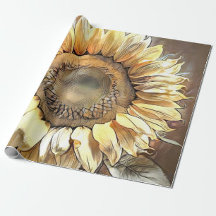 Sonnenblumen Spiegel Moderne Kunst Sammlung Geschenkpapier