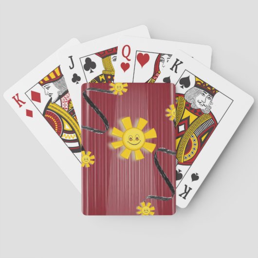 Sonnenblumen Spielkarten-Deck Spielkarten (Rückseite)