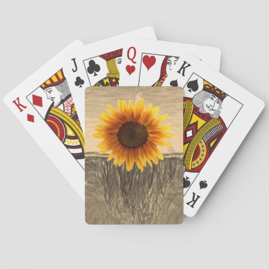 Sonnenblumen Spielkarten-Deck Spielkarten (Rückseite)