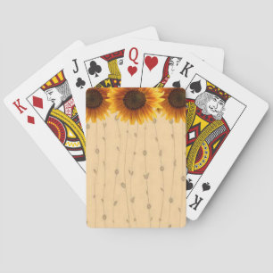 Sonnenblumen Spielkarten-Deck Spielkarten