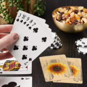 Sonnenblumen Spielkarten-Deck Spielkarten (In Situ)