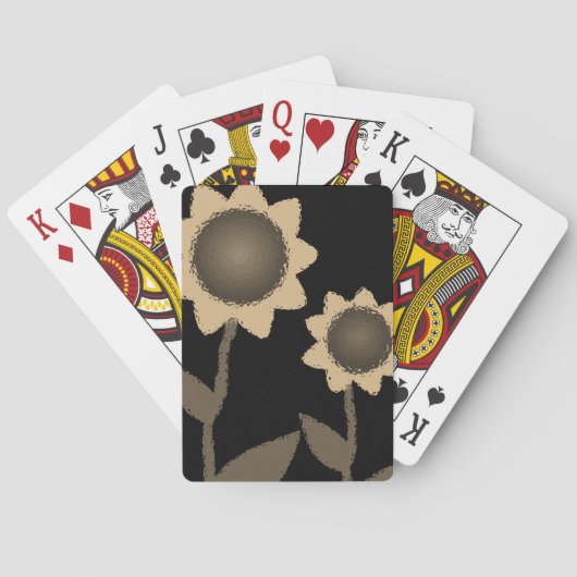 Sonnenblumen Spielkarten-Deck Spielkarten (Rückseite)