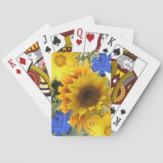 Sonnenblumen Spielkarten-Deck Spielkarten (Rückseite)