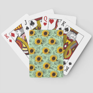 Sonnenblumen Spielkarten-Deck Spielkarten