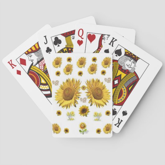 Sonnenblumen Spielkarten-Deck Spielkarten (Rückseite)