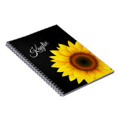 Sonnenblumen Spiral Custom Notebook Notizblock (Rechte Seite)