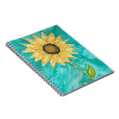 Sonnenblumen Spiral Foto Notebook Notizblock (Rechte Seite)