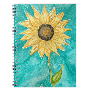 Sonnenblumen Spiral Foto Notebook Notizblock