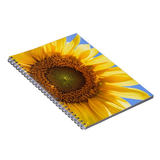 Sonnenblumen-SpiralNotebook Notizblock (Rechte Seite)