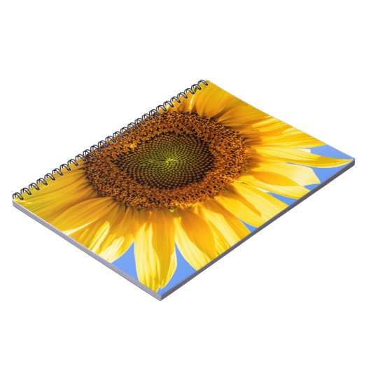 Sonnenblumen-SpiralNotebook Notizblock (Linke Seite)
