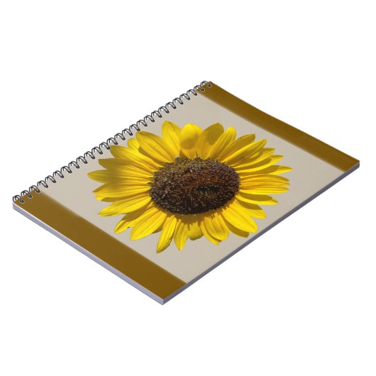 Sonnenblumen-SpiralNotebook Notizblock (Linke Seite)