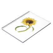 Sonnenblumen-SpiralNotebook Notizblock (Linke Seite)