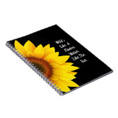 Sonnenblumen-SpiralNotebook Notizblock (Rechte Seite)