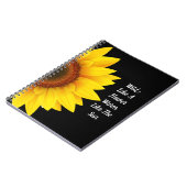 Sonnenblumen-SpiralNotebook Notizblock (Linke Seite)