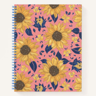 Sonnenblumen-SpiralNotebook Notizblock