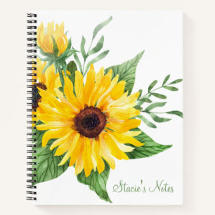 Sonnenblumen-SpiralNotebook Notizblock