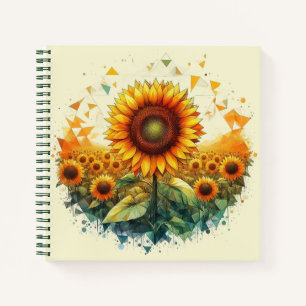 Sonnenblumen-SpiralNotebook Notizblock