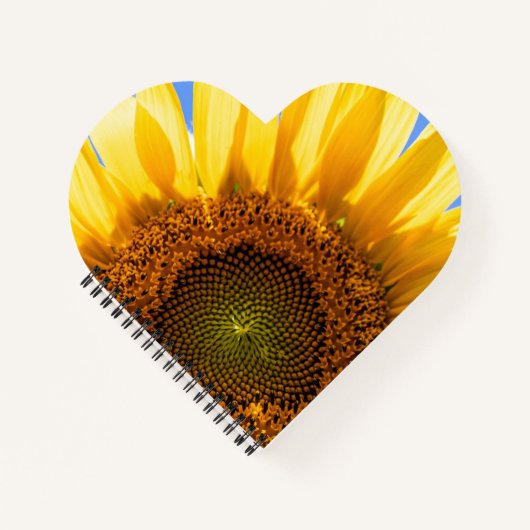 Sonnenblumen-SpiralNotebook Notizblock (Vorderseite)