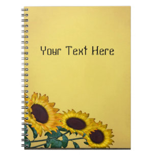 Sonnenblumen-SpiralNotebook Notizblock