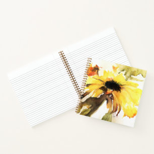Sonnenblumen-SpiralNotebook Notizblock