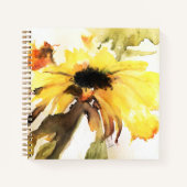 Sonnenblumen-SpiralNotebook Notizblock (Vorderseite)