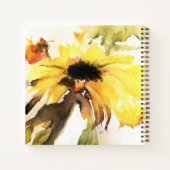 Sonnenblumen-SpiralNotebook Notizblock (Rückseite)