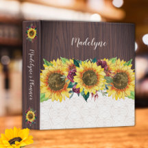 Sonnenblumen Spitzen Holz Personalisierter Name