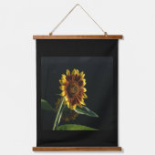 Sonnenblumen-Spotlight-Holz Topped Wall Tapestory Wandteppich Mit Holzrahmen (Vorderseite)