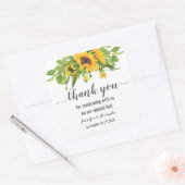 Sonnenblumen Square Sticker (Umschlag)