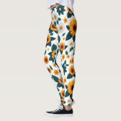 Sonnenblumen Stampede: Die Naturparkdisko Leggings (Links)