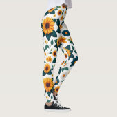 Sonnenblumen Stampede: Die Naturparkdisko Leggings (Rechts)