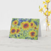 Sonnenblumen Starry Night Karte (Gelbe Blume)