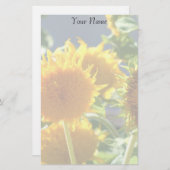 Sonnenblumen stationär briefpapier (Vorne/Hinten)