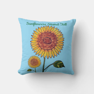 Sonnenblumen stehen hoch   kissen