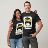 Sonnenblumen Step Mama Messy Bun Bleaches Mutterta T-Shirt (Unisex)
