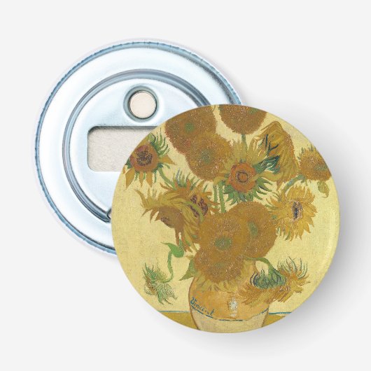 Sonnenblumen, Stillleben Ölgemälde, Van Gogh Flaschenöffner (Vorderseite)