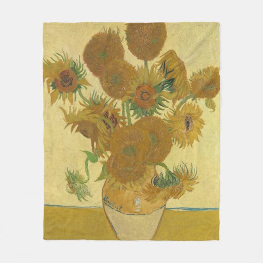Sonnenblumen, Stillleben Ölgemälde, Van Gogh Fleecedecke (Vorderseite)
