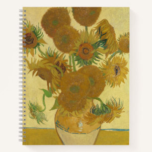Sonnenblumen, Stillleben Ölgemälde, Van Gogh Notizblock