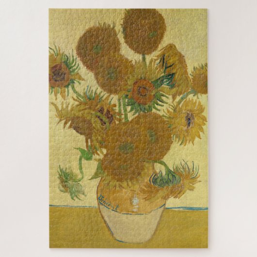 Sonnenblumen, Stillleben Ölgemälde, Van Gogh Puzzle (Vertikal)