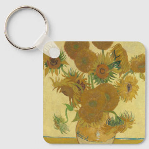 Sonnenblumen, Stillleben Ölgemälde, Van Gogh Schlüsselanhänger