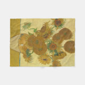 Sonnenblumen, Stillleben Ölmalerei, Van Gogh Fleecedecke (Vorderseite (Horizontal))