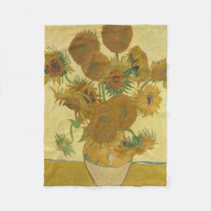 Sonnenblumen, Stillleben Ölmalerei, Van Gogh Fleecedecke
