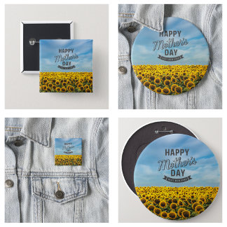Sonnenblumen Stilvolle Elegante Wählen Sie eine Ma Button