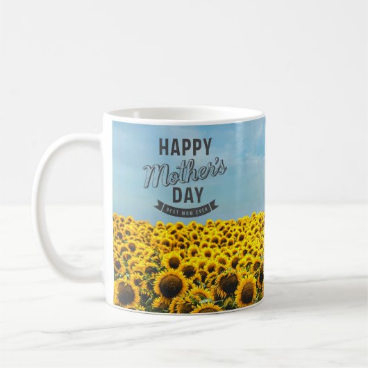 Sonnenblumen Stilvolle Elegante Wählen Sie eine Ma Kaffeetasse (Links)