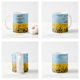 Sonnenblumen Stilvolle Elegante Wählen Sie eine Ma Kaffeetasse