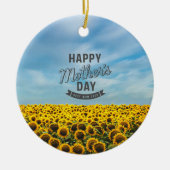 Sonnenblumen Stilvolle Elegante Wählen Sie eine Ma Keramik Ornament (Vorne)