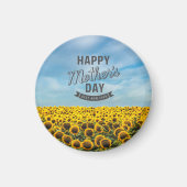 Sonnenblumen Stilvolle Elegante Wählen Sie eine Ma Magnet (Vorne)