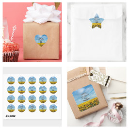 Sonnenblumen Stilvolle Elegante Wählen Sie eine Ma Quadratischer Aufkleber